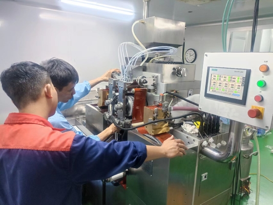 Máquina de cápsulas suaves con revestimiento en cromo de acero inoxidable
