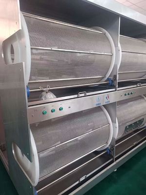 4 Sección 290W Secador de cápsulas blandas con jaulas giratorias de 18-30 rpm